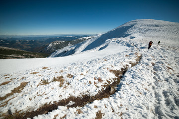 Beautiful winter mountain landscape