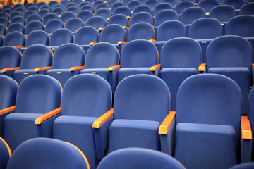 Fototapeta premium Details of blue armchairs