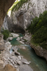 River Verdon and rock formations