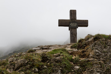 Gipfelkreuz bei der Giglachseehütte