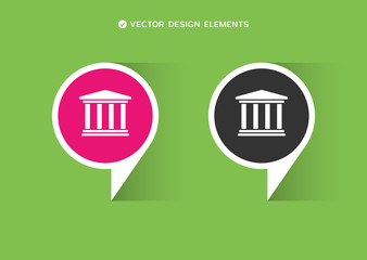 Web design of university icon