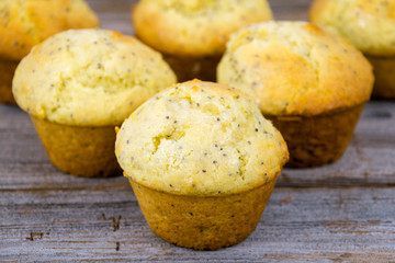 homemade lemon poppy seed muffins