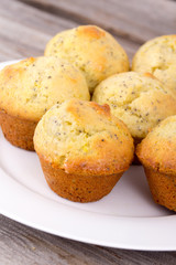 homemade lemon poppy seed muffins