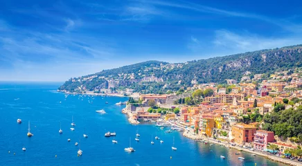 Afwasbaar Fotobehang Nice Prachtige kust van de Franse Rivièra, Frankrijk