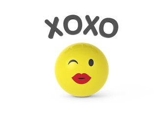 Smiley gibt K&uuml;sschen