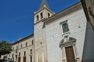 Fototapeta na wymiar Spello, Umbria - la chiesa di Santa Maria Maggiore