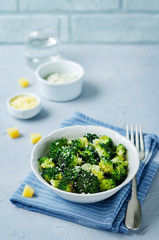 Garlic Parmesan Roasted Broccoli