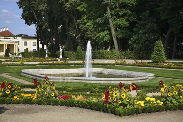 Obraz premium Park of Branicki palace in Bialystok. Poland