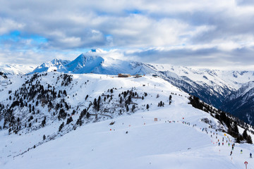 Fototapeta na wymiar Wintersport Mayrhofen