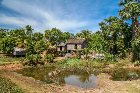 Village hut in Cambodia