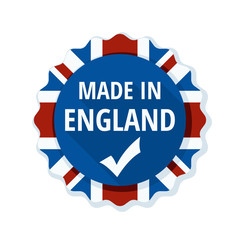 Made in England label illustration