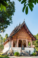 Obraz premium Wat Aham buddhist temple in Luang Prabang, Laos, South East Asia.