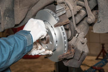 brake disc / replacement of the brake disc at an authorized service center