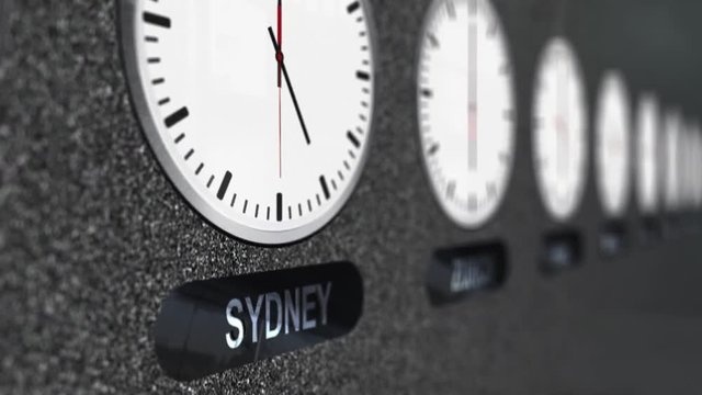 Accurate Clocks with Different Time Zones All Around the World