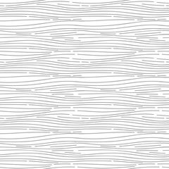 Light seamless texture with horizontal waves. Vector background.
