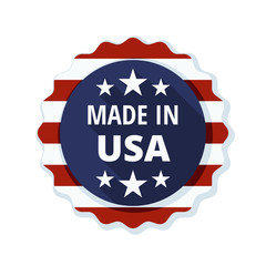 Made in USA label  illustration