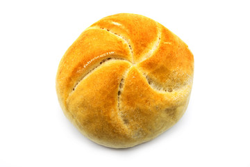 Semmel auf weissem Hintergrund