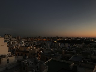 la Valletta at sunset, Malta