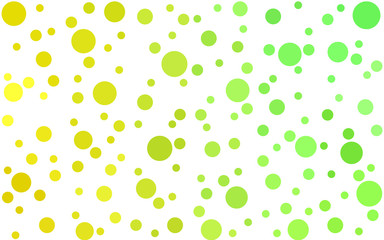 Light Green, Red vector banners set of circles, spheres.