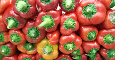 Red sweet pepper background