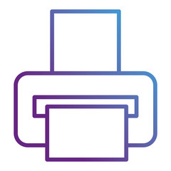 printer hardware isolated icon vector illustration design