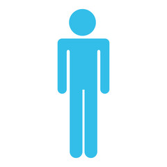 male human figure silhouette vector illustration design