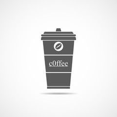 Coffee cup icon. Vector illustration