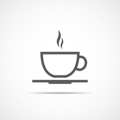 Coffee cup icon. Vector illustration