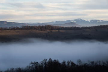 Fototapeta na wymiar Spectacular landscape in the Romanian countryside
