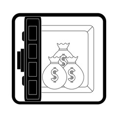 safe vector illustration