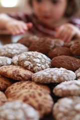 Hand reaching for cookies