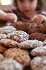 Hand reaching for cookies