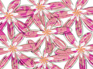 Pink Tropical Hawaiian Pattern Floral Backdrop