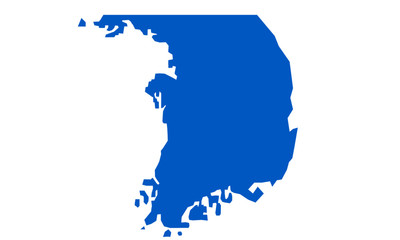 Fototapeta premium map of south korea