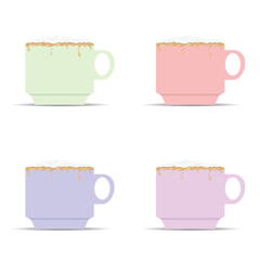 pastel colors set illustration