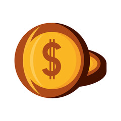coins vector illustration