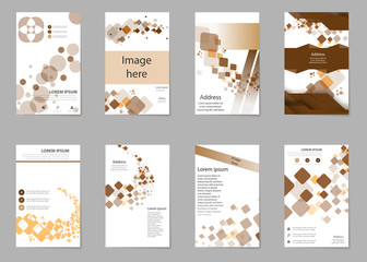Mega pack Brochure design template flyer set, abstract business flyer size A4 template, creative cover, trend brochure set