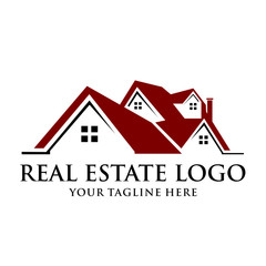 Real estate logo template Vector
