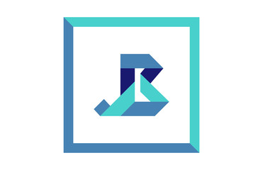 JB Square Ribbon Letter logo