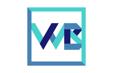 WB Square Ribbon Letter logo
