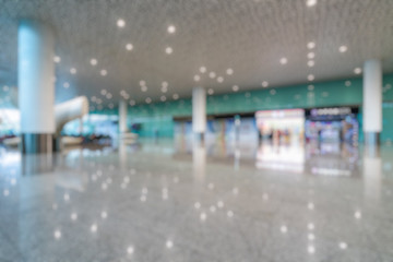 abstract blur in airport for background