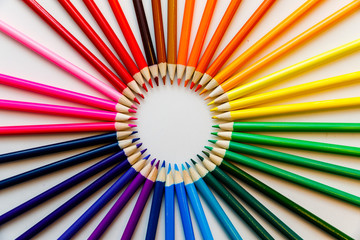 Colored Pencil Color Wheel 3