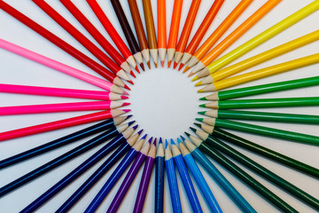 Colored Pencil Color Wheel 6