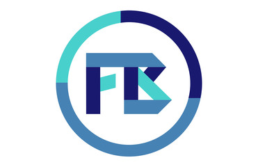 FB Global Circle Ribbon Letter Logo