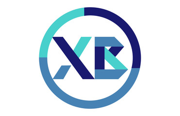 XB Global Circle Ribbon Letter Logo