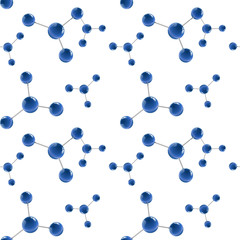 molecular model seamless pattern