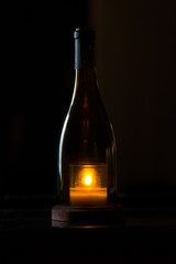 Candle in a bottle 2