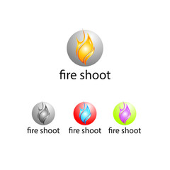 fire shoot - logo template