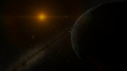 Fototapeta na wymiar Eris Dwarf Planet Kuiper Belt Object 2