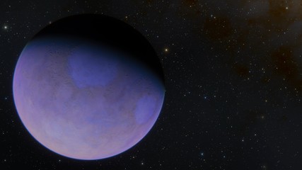 Extrasolar Kepler Planet Purple Alien World